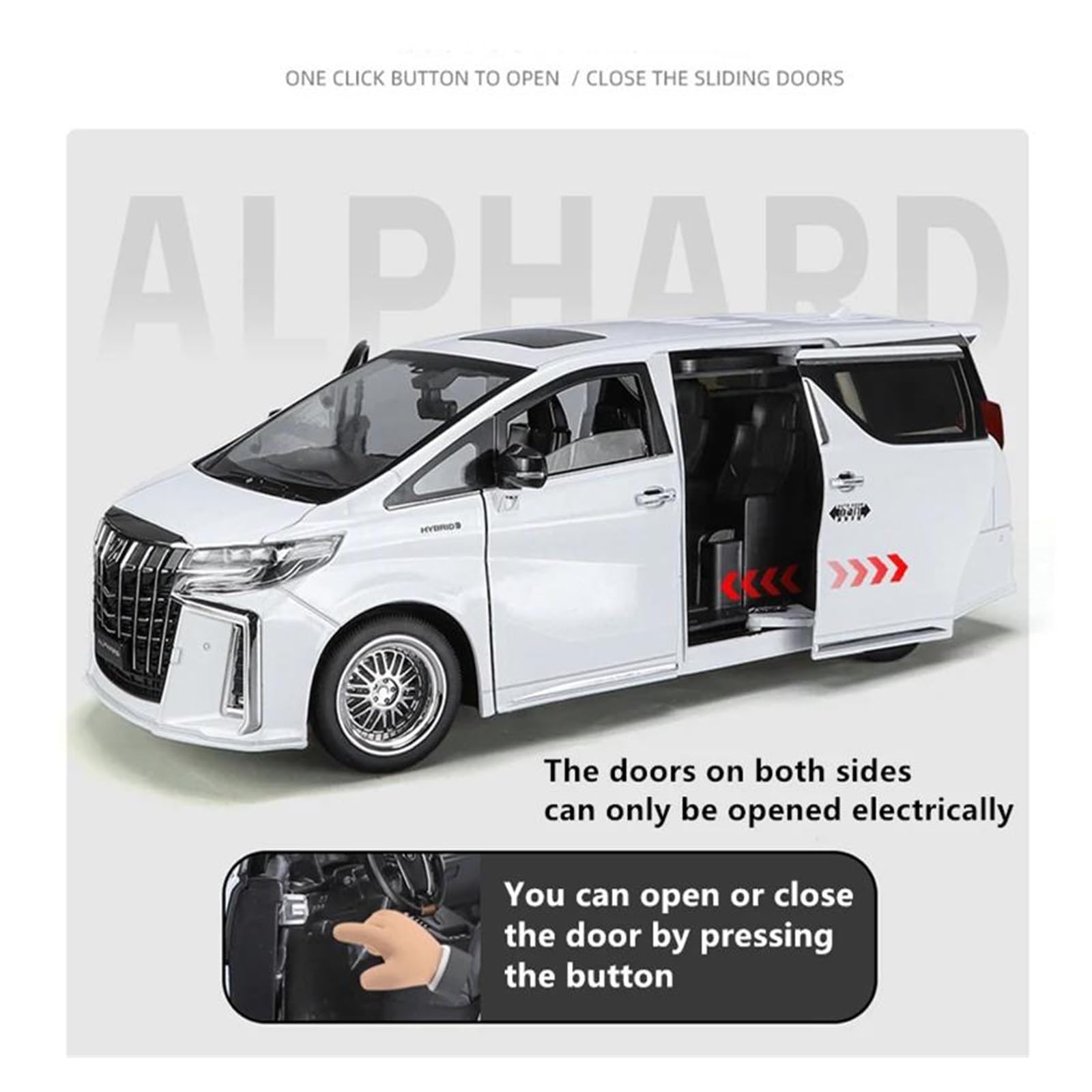 Amazon.com: 1 18 for Toyota Alphard MPV Alloy Car Model Diecast